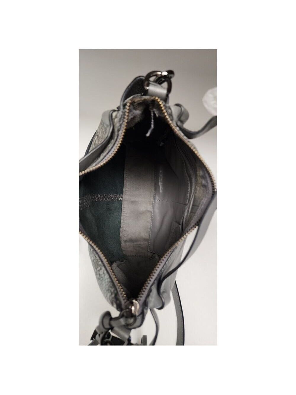 VINCE CAMUTO Alora Leather Crossbody Bag Gray MSRP$248 - Picture 11 of 16